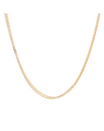 Trinity Chain Necklace 18K Tricolor Gold