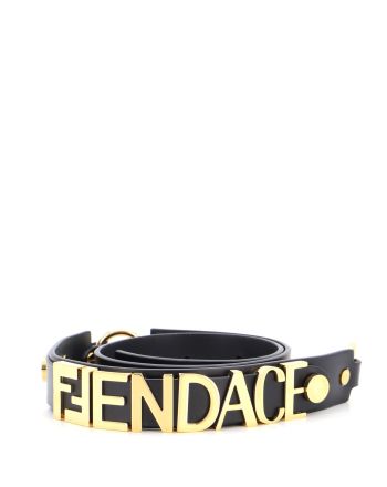 x Fendi Fendace Logo Belt Leather and Metal 5