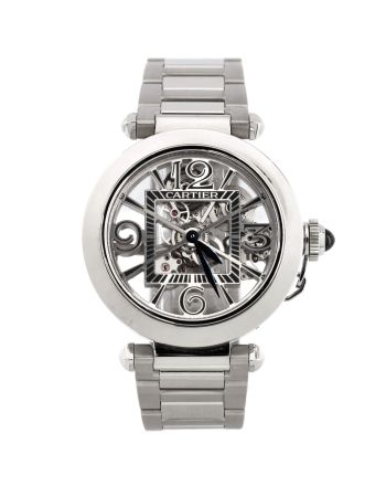 Pasha de Cartier Skeleton Automatic Watch Stainless Steel 41